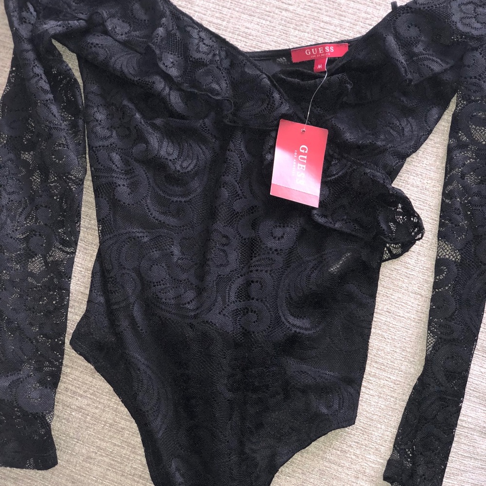 Black laced bodysuit